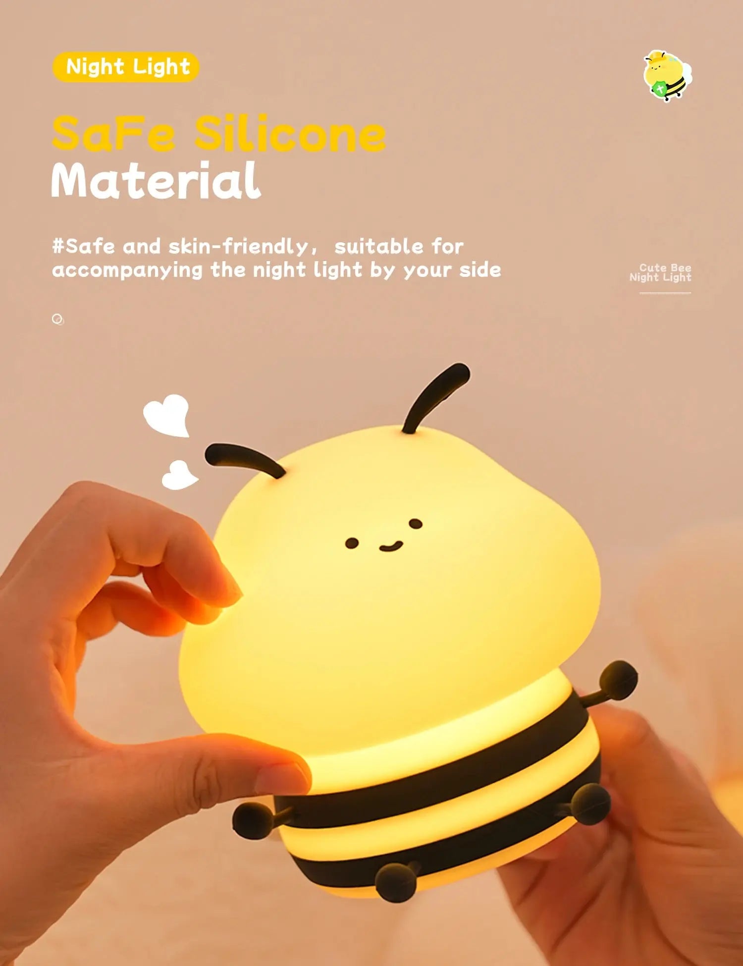 Veilleuse abeille bébé