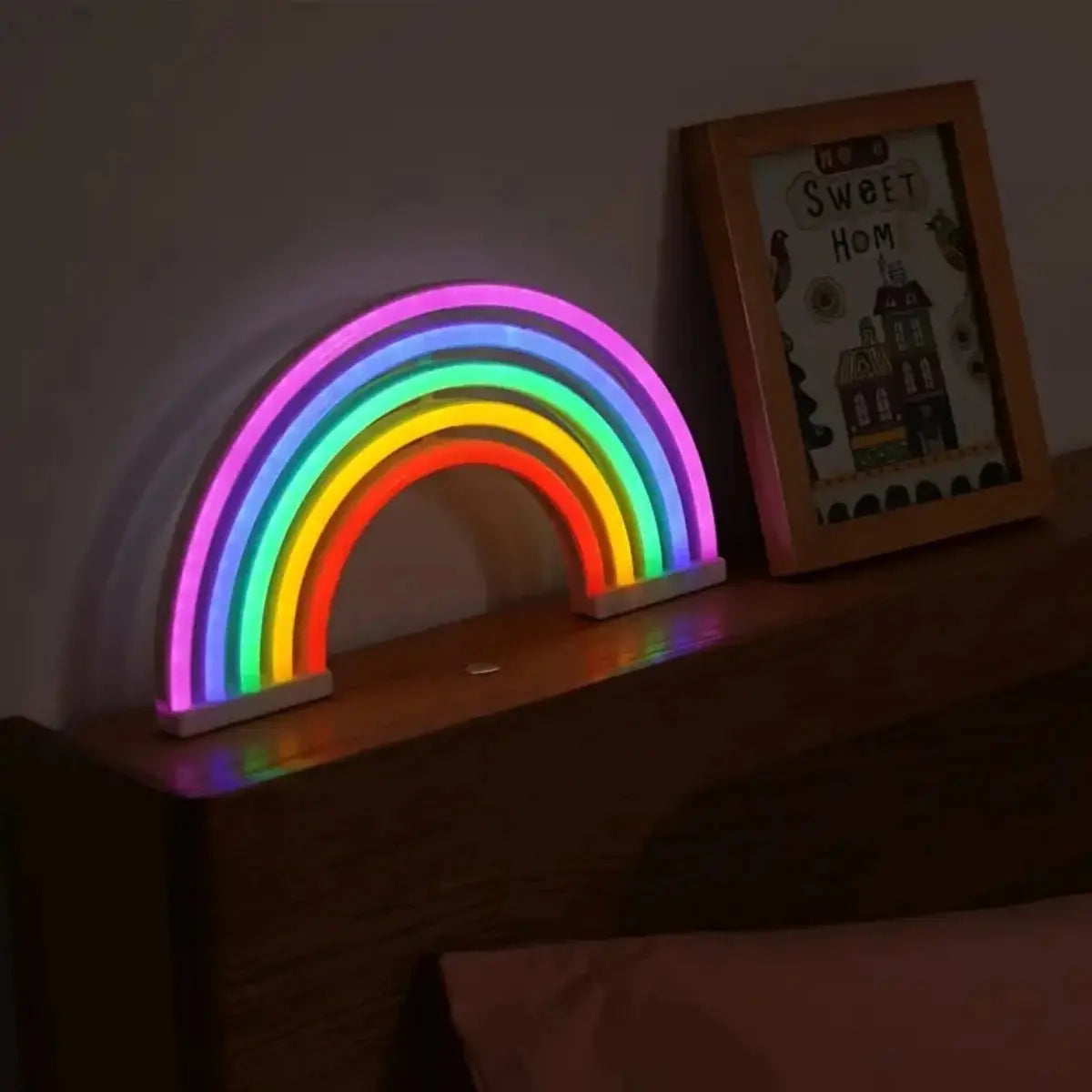 Veilleuse arc en ciel décoration 