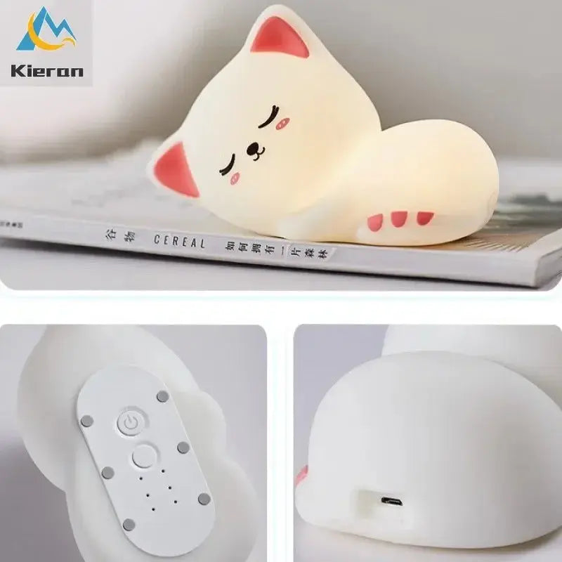 Veilleuse  bébé chat 