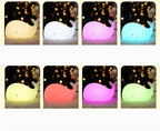 Veilleuse baleine multi lumière 