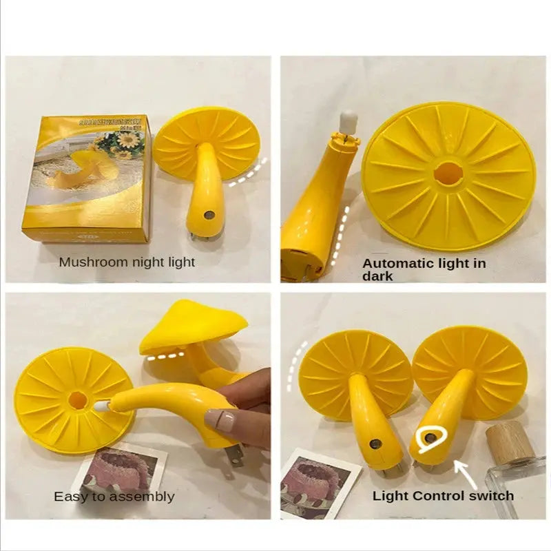Veilleuse champignon jaune