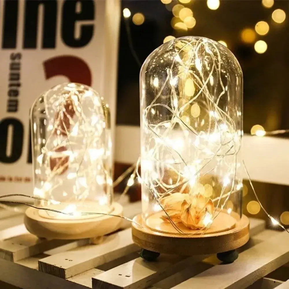 Veilleuse en verre blanc