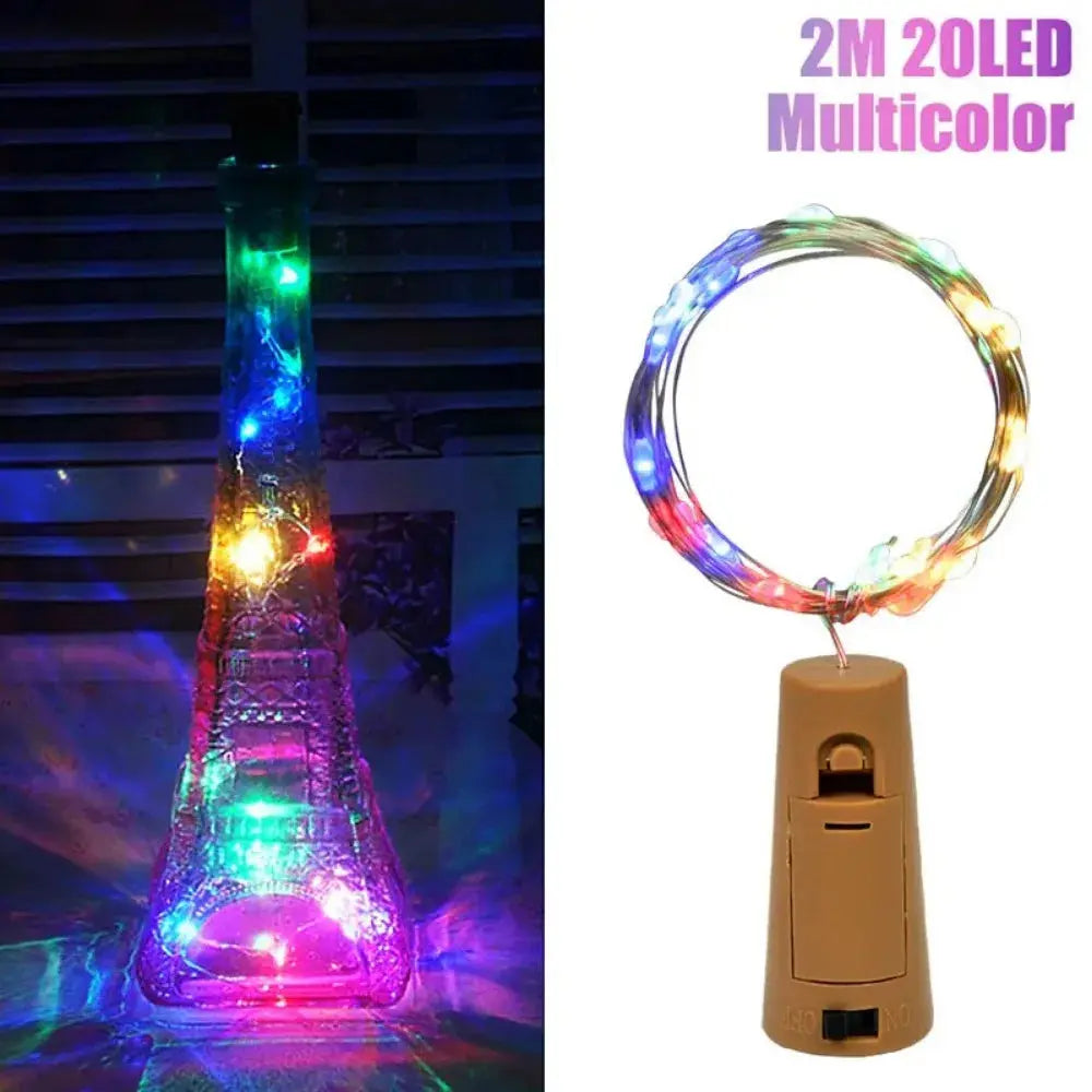Veilleuse en verre multicouleur