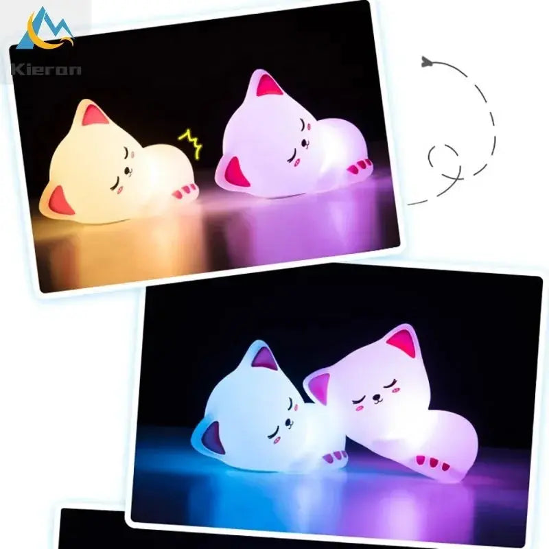 Veilleuse enfants chat 