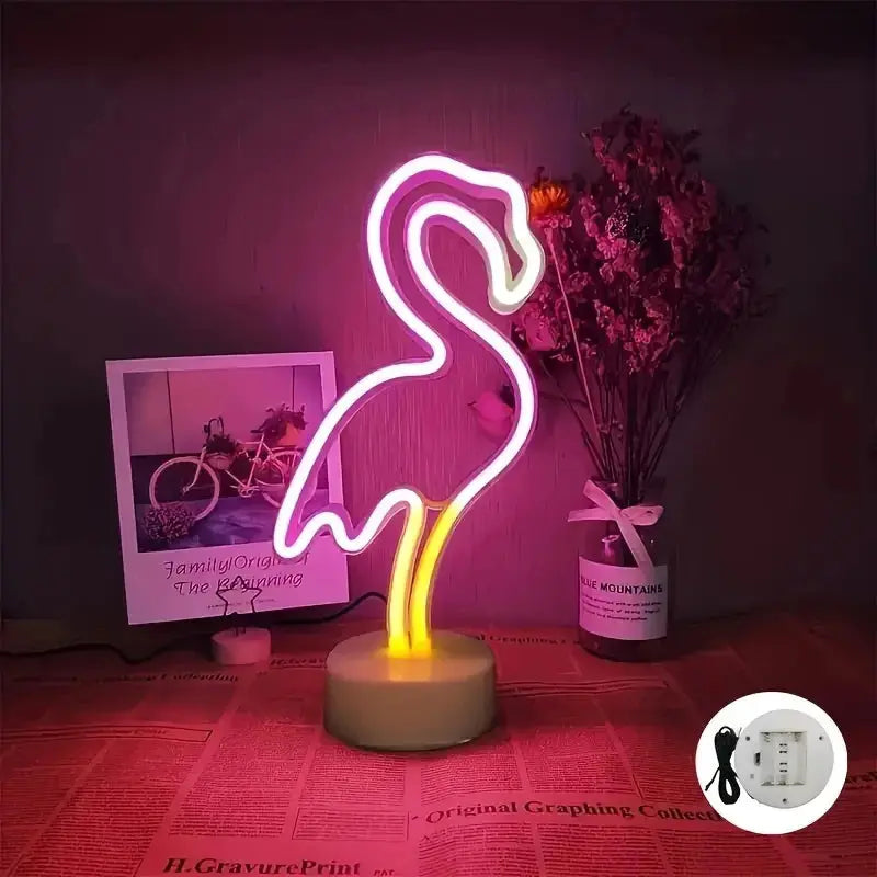 Veilleuse flamant rose enfant