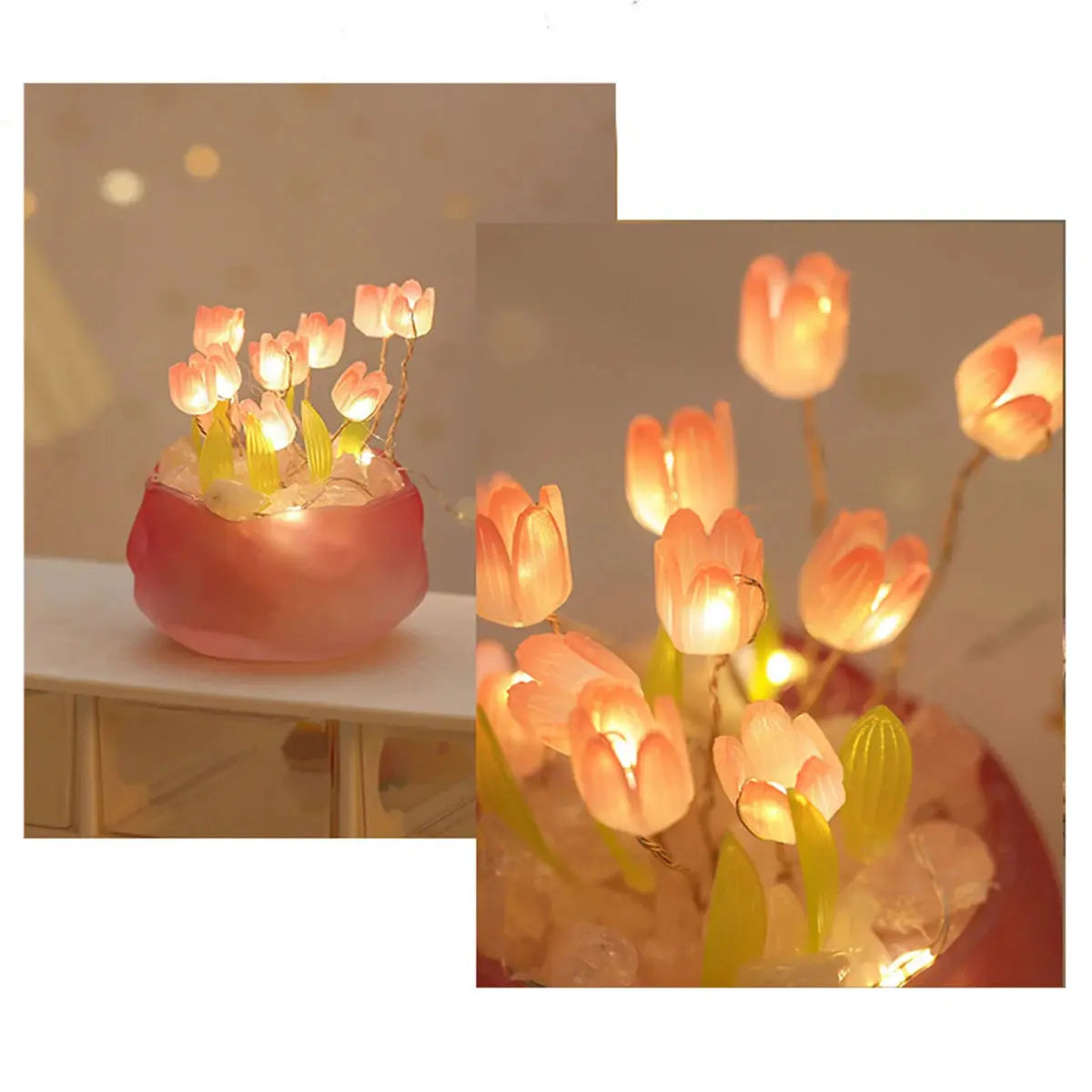 Veilleuse fleur salon
