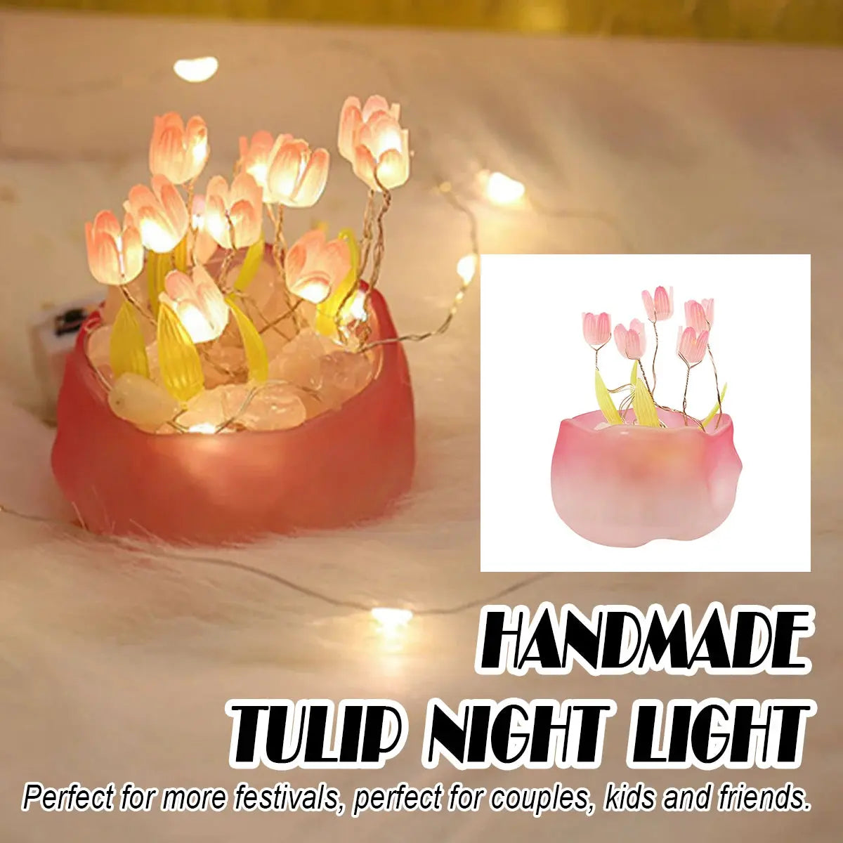 Veilleuse fleur tulipe
