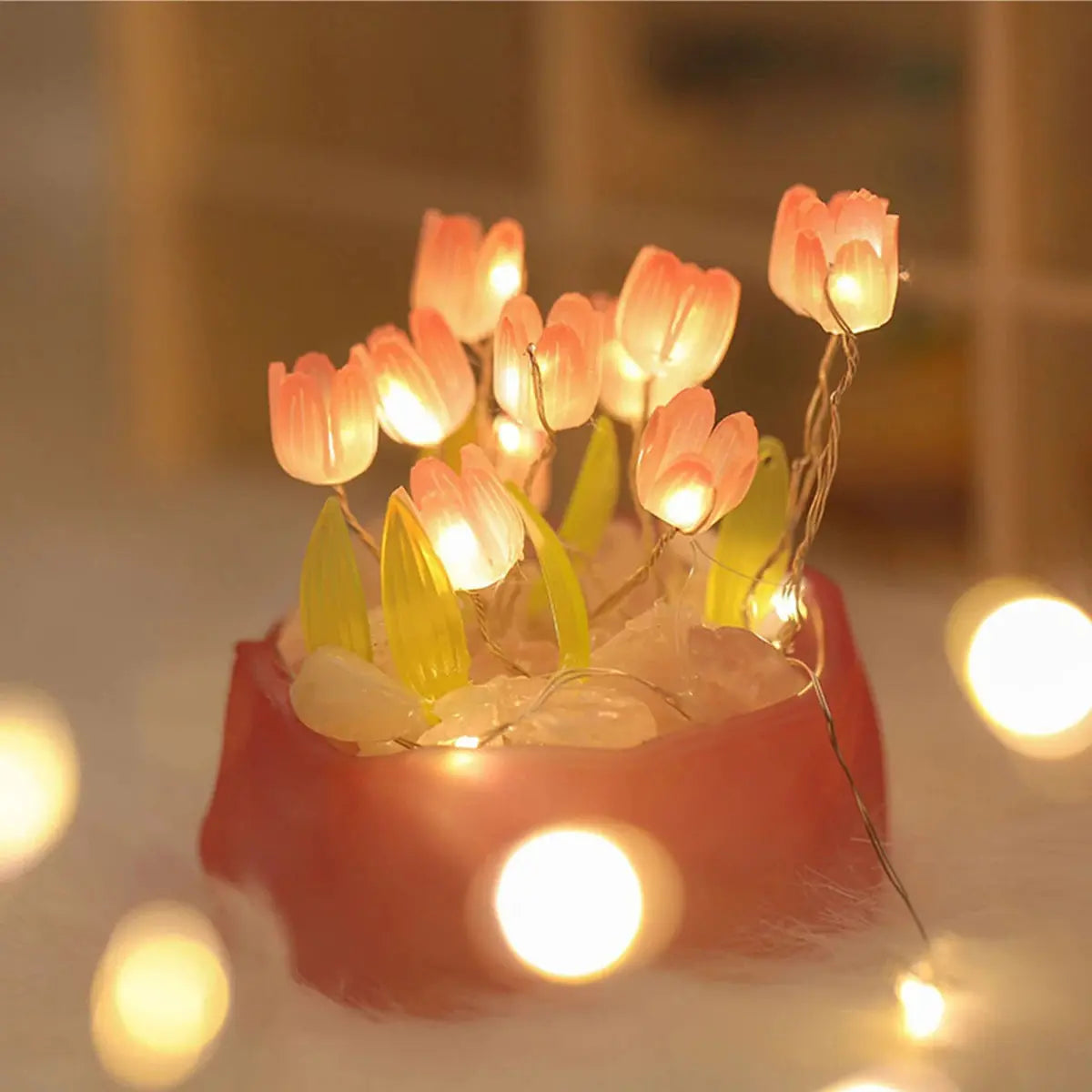 Veilleuse fleur tulipe