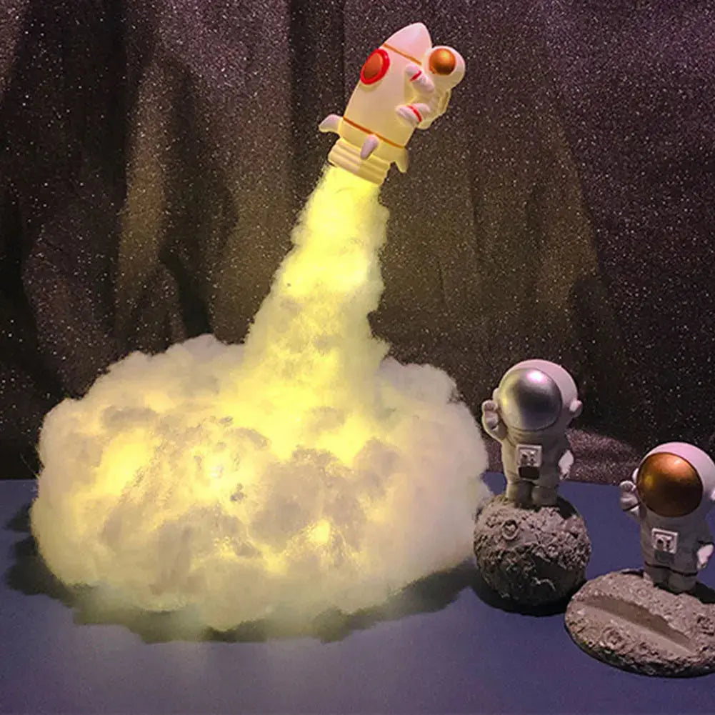 Veilleuse fusée astronaute