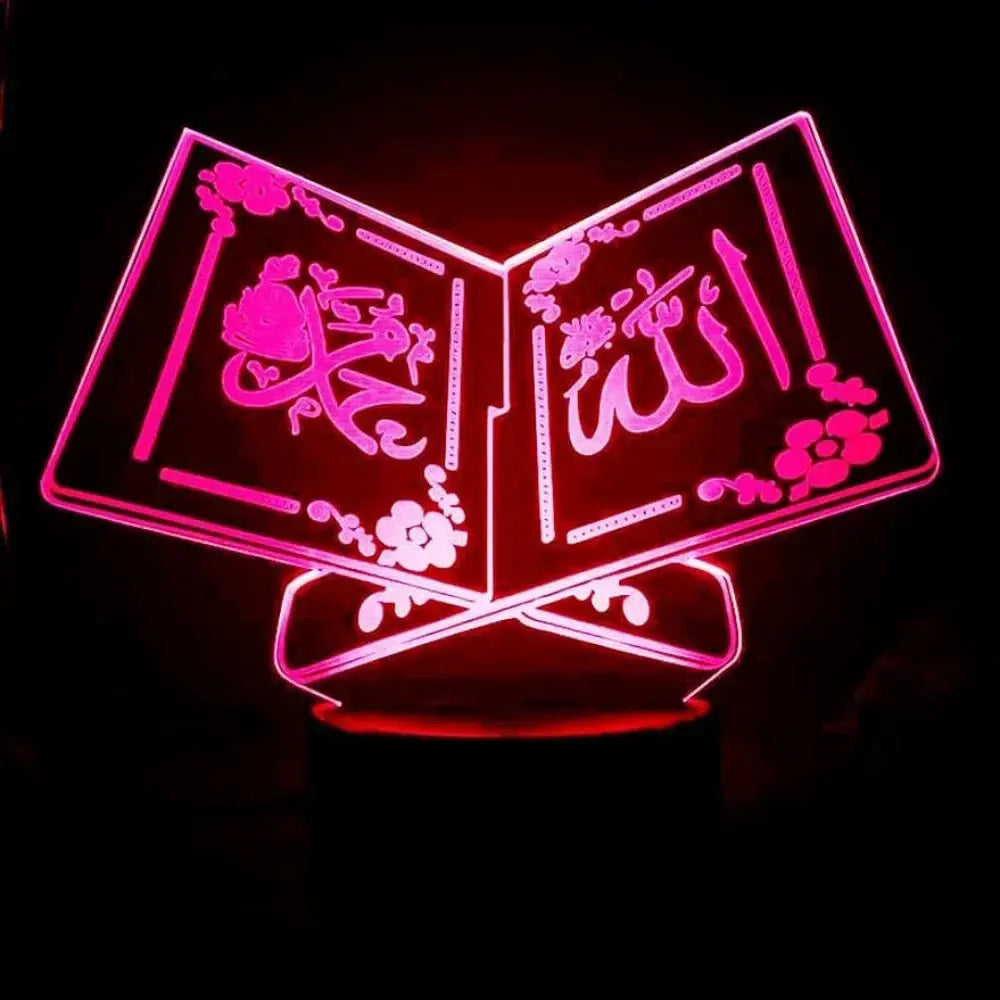 Veilleuse islamique rouge