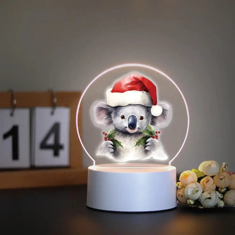 Veilleuse koala  père noël