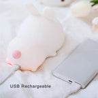 Veilleuse lapin bébé tactile avec USB