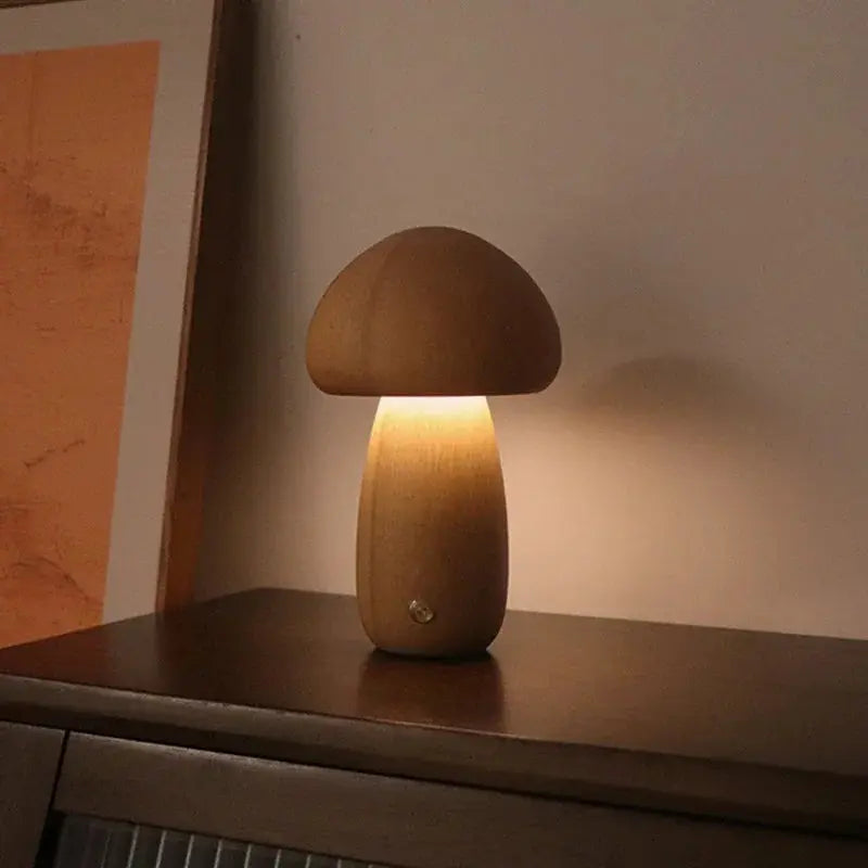 Veilleuse méduse en bois 