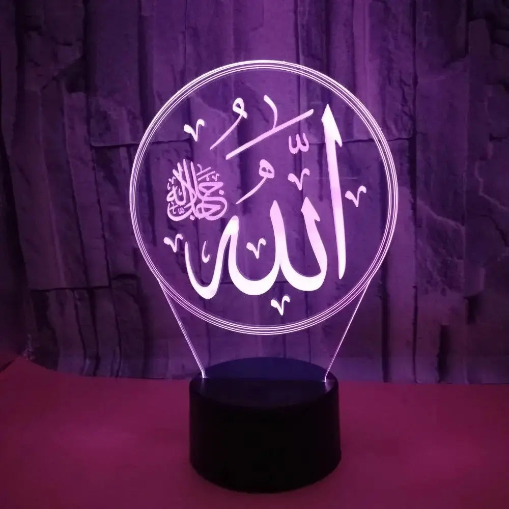 Veilleuse nom Allah violé