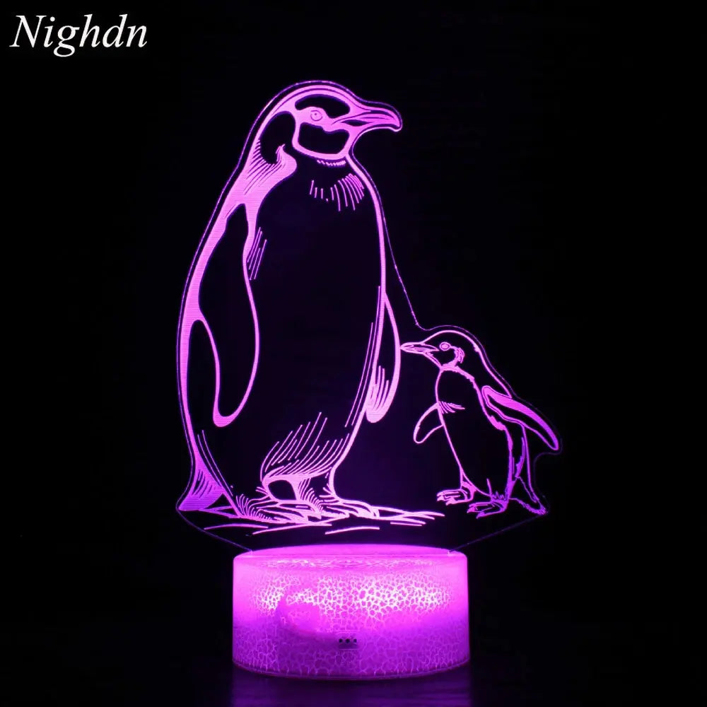 Veilleuse pingouin 2 en 1