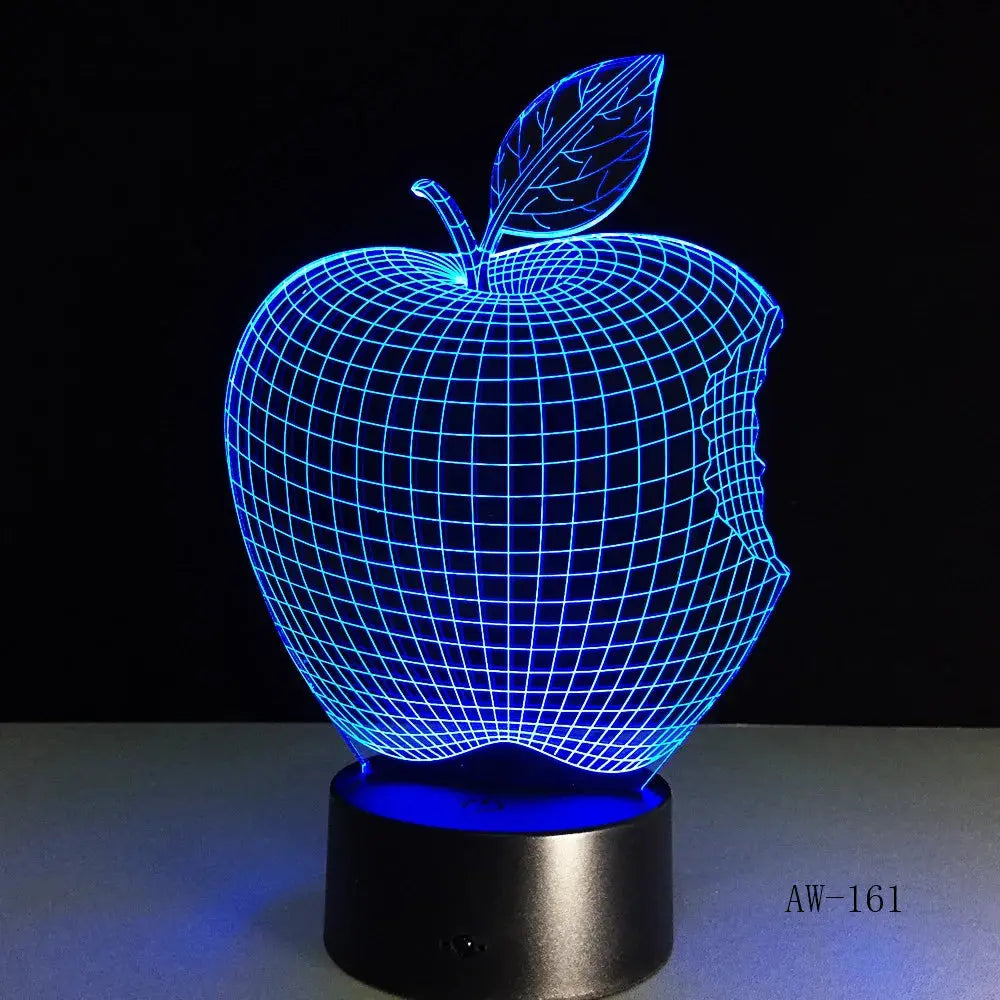Veilleuse pomme bleu