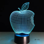 Veilleuse pomme bleu clair