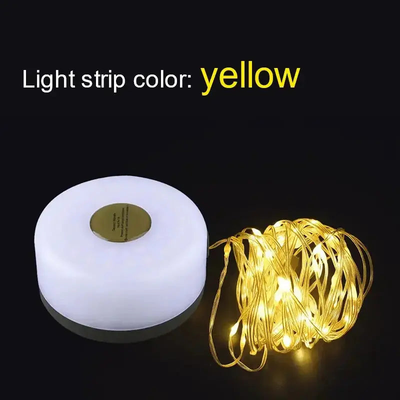 Veilleuse pour fête couleur jaune