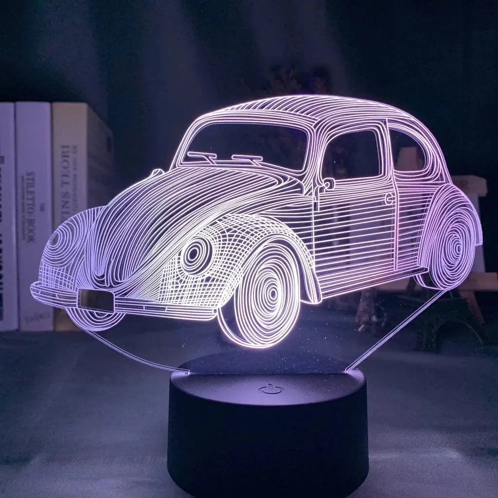 Veilleuse voiture blanc