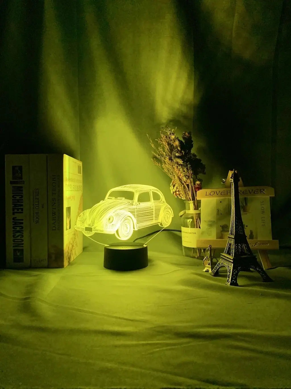 Veilleuse voiture jaune